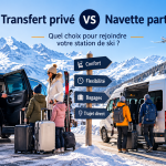 Comparatif entre transfert privé et navette partagée pour rejoindre une station de ski